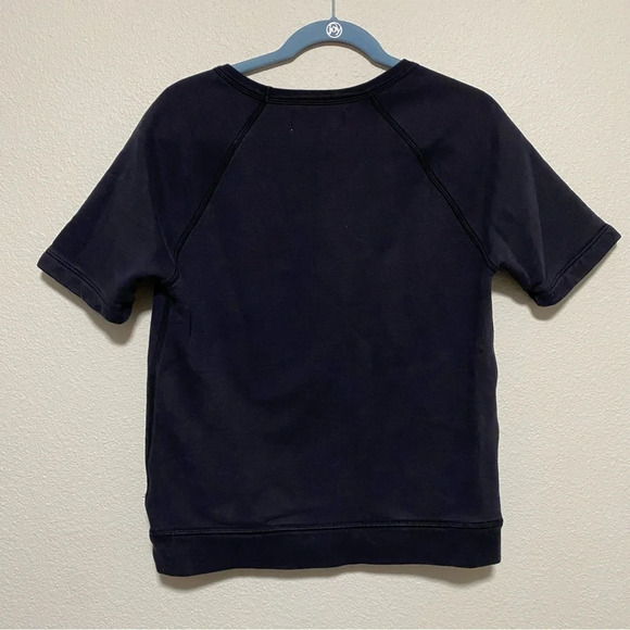 Everlane Navy Blue Short Sleeved Crewneck Thick Knit Tee - Picture 9 of 9